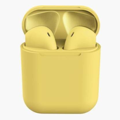 PORTFOLIO 9 Wireless Earbuds With Charging Case Bluetooth Headset-Yellow Bluetooth