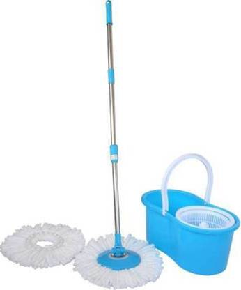 core Magic Dry Bucket Spin Clean Mop- 360 Degree Self Spin with 2 for Home and Office Mop Set