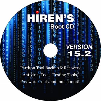 COMPATIBLE Hiren's Boot CD 15.2 DVD Restore Repair Diagnose Boot on any PC or Laptop