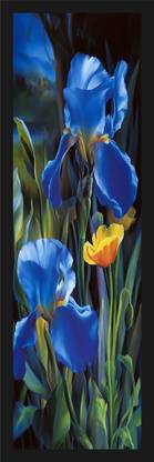 HK Prints Portrait Flower Scenery Painting 8X20 Inch M-21 Digital Reprint 20 inch x 8 inch Painting