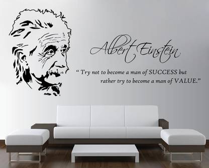 SUDARSHAN DESIGNS 111 cm The Legend Albert Einstein Wall Decal Self Adhesive Sticker