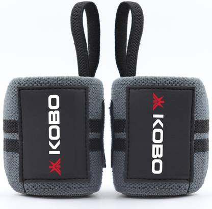 KOBO Power Weight Lifting Wrist Wrap Strength Training Fitness Supports Gym Cardio Wrist Support