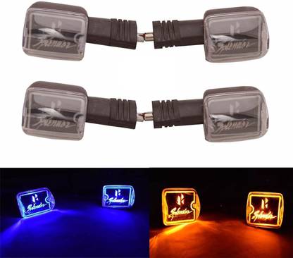 M MOD CON Front, Rear LED Indicator Light for Hero Splendor Plus