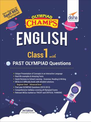 Olympiad Champs English Class 1 with Past Olympiad Questions