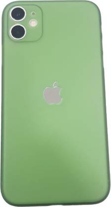 Midkart Back Cover for iPhone 11 6.1 Matte Green 0.1mm Paper Thin Hard Logo Cut Case, 360 Degree & Camera Lens Protection