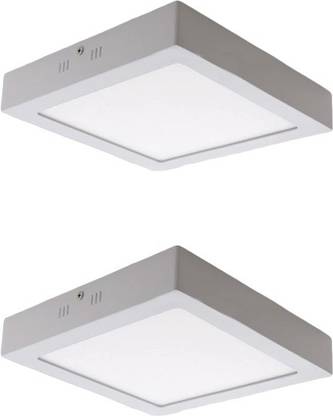 A-Mart™ 18 Watt Square LED Surface Light (Warm White(Yellow), Pack-2) Recessed Ceiling Light Ceiling Lamp