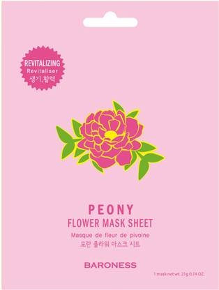 Baroness Flower mask sheet Peony (Pack of 5)