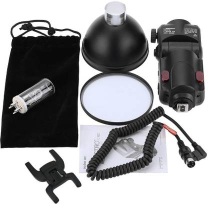 GODOX AD-180 180W External Portable Flash Light Powerful Speedlite with Andoer camera strap Halogen Flash