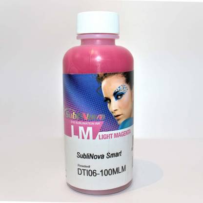 InkTec High Quality Dye Sublimation Ink, Cyan Color, Compatible for Epson Printer 100% Korean & Original Ink Cyan Ink Bottle, 100ml Magenta Ink Bottle