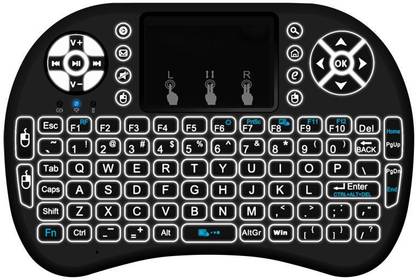 aib smart AIB Mini(Backlit) Wireless Keyboard and Mouse(Touchpad) with Smart Function Wireless Handheld Multi-device Keyboard Compatible with Desktop, Laptop, Tablet, iPad, Mac