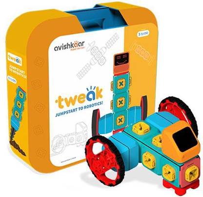 Avishkaar Box Tweak with 12+ parts makecountless roboic toys for 5 year and above learn basic robotics coding & hands-on skills