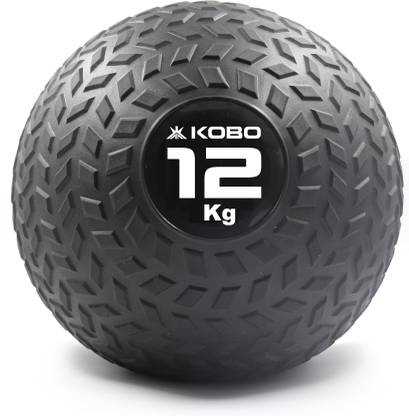 KOBO 12 Kg Slam Ball (DEAD BOUNCE)- Core Training, Squats, Lunges, Wall Exercises Medicine Ball