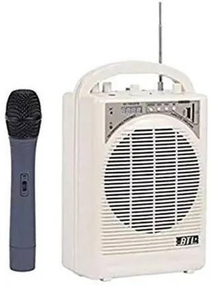 BAK Portable PA System with Built-in Rechargeable Amplifier and Wireless mic, USB player, Wireless Microphone, Outdoor PA System