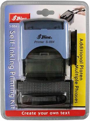 SHINY SELF INKING PRINTING KIT S - 884 SELF MAKING STAMP SELF INKING