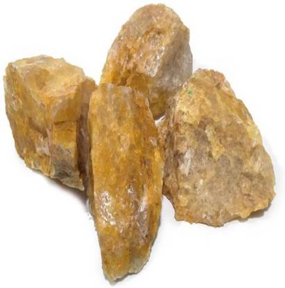 Shubhanjali Natural Rough Citrine Raw Stone for Reiki Crystal Healing Yellow Citrine Rough Raw Gemstones for Vastu Correction 1000 Grams Regular Asymmetrical Crystal Stone