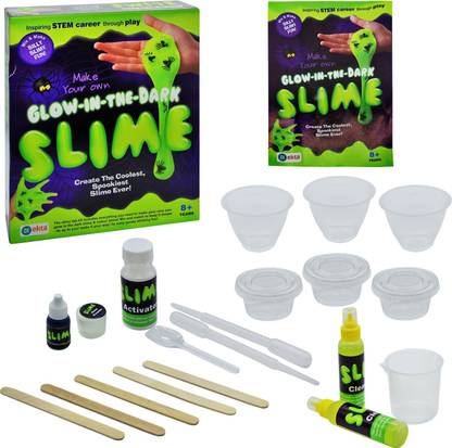 Ekta Glow in The Dark Slime Lab Make Your Own Spooky Slime (Multicolour)