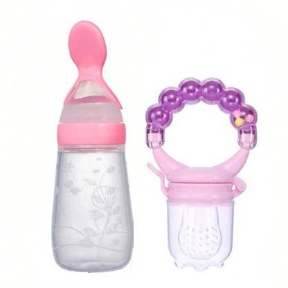 Manan Shopee Baby Food Feeder And Baby Rattle Sound Fruit Nibbler