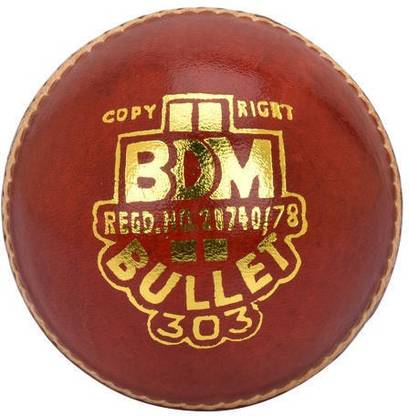 BDM Bullet Cricket Leather Ball