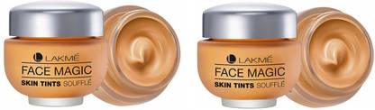 Lakmé Face Magic Skin Tints Souffle-Natural Shell(Pack of 02) Foundation