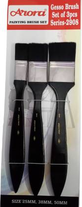ARORA AP-2908 - 25/38/50 MM GESSO BRUSH SET FOR ARTISTS SET OF 3