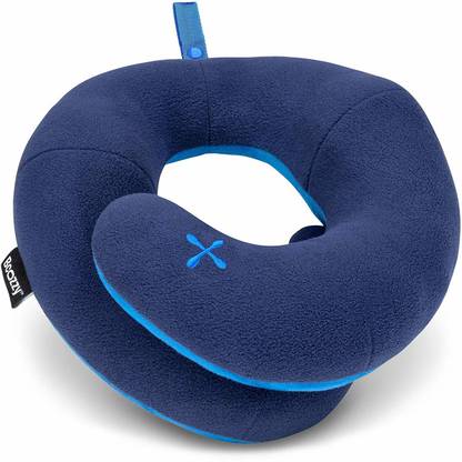 BCOZZY Polyester Fibre Solid Travel Pillow Pack of 1