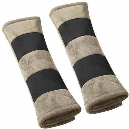 WolkomHome Beige black car seatbelt cover Seat Belt Cover