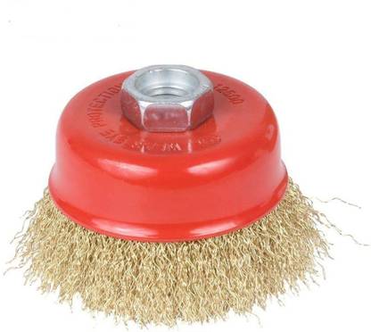 AEGLE NON TWISTED CUP BRUSH FOR REMOVING RUST,PAINT,AS WELL AS FOR POLISHING. Wheel Brush (Pack of 1) Wheel Brush