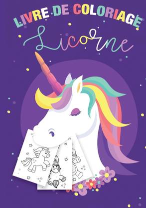 Coloriage Licornes pour Enfants 3-8 ans - Livre de coloriage Licorne et cadeau fille