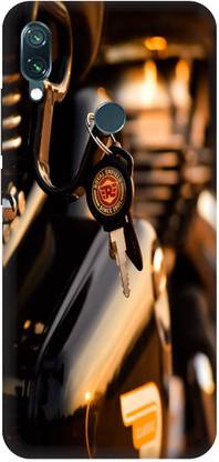 Bluvver Back Cover for Redmi Note 7 Printed Royal enfield Bike Key Back Cover