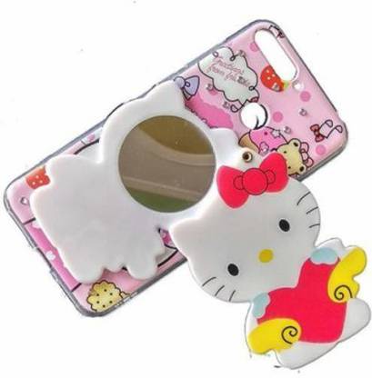 लेजाओ बुक कवर Makeup Mirror Kitty Girl's Designer Printed Back case Cover for Redmi 6 के लिए