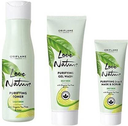 Oriflame Sweden Love Nature Purifying Combo set 4