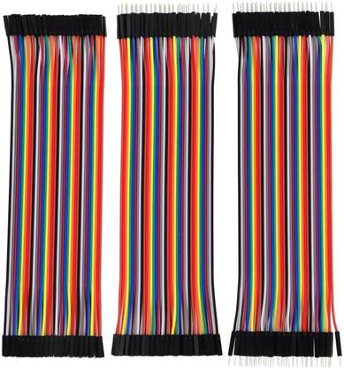gobagee M2M,M2F,F2F Jumper Wires Bundle 20cm Total 120pcs (Multicolor) Electronic Components Electronic Hobby Kit