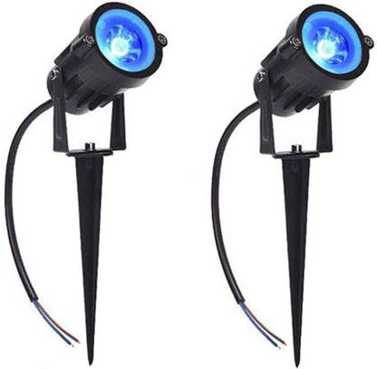 SMART LED LIGHTS 3watt Blue Garden Spike Light Post Light Outdoor Lamp