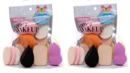 Lecherous Makeup sponge 6 in 1 family pack blander pack of 2