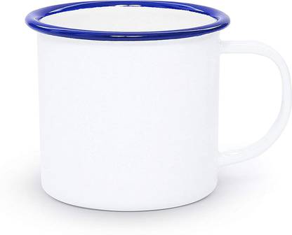 Turtle King CAMPING IRON ENAMEL MUG WITH HANDLE PTFE (Non-stick) Coffee Mug