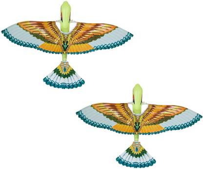Telebrands Flying Toy Set of Indoor and Outdoor Realistic Flapping Flying Bird Toy Manual operation No Batteries Required