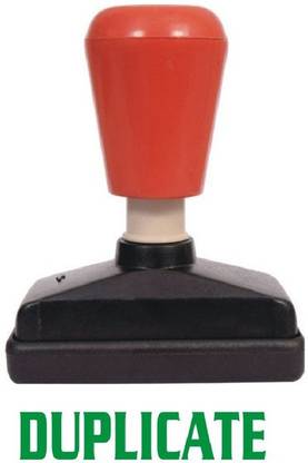 SSS IMPRESSIONS DUPLICATE STAMP TYPE- 318 PRE INKED STAMP