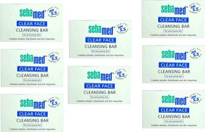 Sebamed Cleansing Soap Bar For Acne Prone Skin Pack of 8