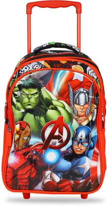Avengers Super Heroes Trolley Bag (Secondary 3rd Std Plus) स्कूल बैग