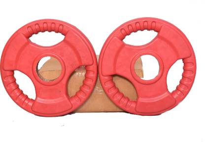 APPS SPORTS 15 kg Olympic Weight Plates for Gym Rubber Cast Iron Weight Plates for Gym 7.5 kg X 2 Home Gym Combo