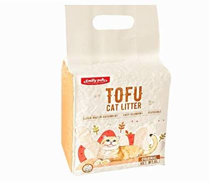 Emily Pets Tofu 6L Flushable Clumping Cat Litter Pet Litter Tray Refill
