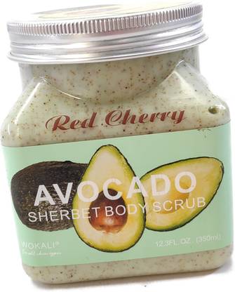 Red Cherry AVOCADO Sherbet Body Scrub with Brightening Agent Scrub