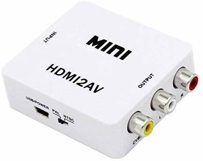 TERABYTE Mini HDMI to AV/RCA Converter UP Scaler 1080P Media Streaming Device
