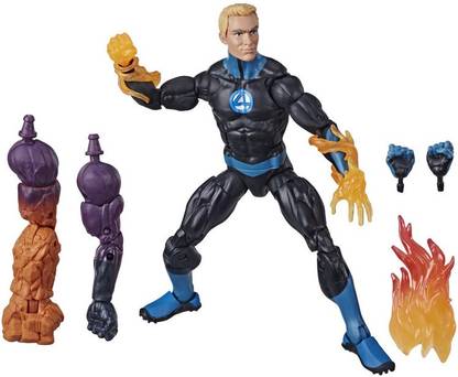 MARVEL Legends Series Fantastic Four 6inch Collectible Action Figure Human Torch Toy,3 Build-A-Figure Parts