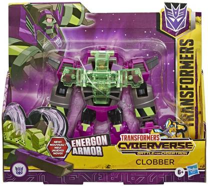 TRANSFORMERS Toys Cyberverse Ultra Class Clobber Action Figure, with Energon Armor to Power Up, Kids Ages 6&Up