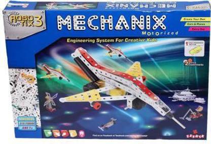 RTW COLLECTIONS Mechanix Robotix - 3 -Series, Made From High Quality Steel And Plastic Stem Educational Engineering Set For Kids (Multicolor)