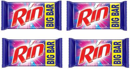 Rin Detergent Bar 200gm (PACK OF 4) Dishwash Bar