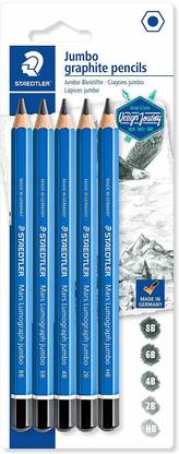 STAEDTLER Mars Lumograph Jumbo (Thick) 8B, 6B, 4B, 2B, HB Pencil