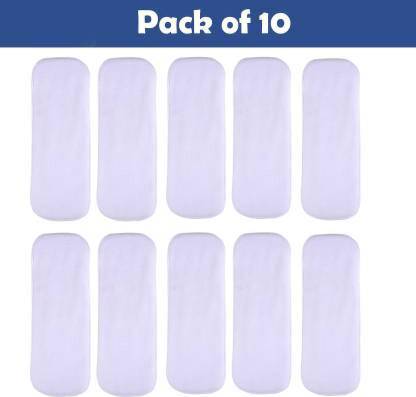 Yourcull High Quality 4 layers Cotton Inserts Liners Cloth Diaper Nappy Reusable Washable for Baby Pad Diapers