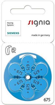 Signia Hearing Aid Batteries Mercury Free (Size 675, 2 Strip Total 12 Batteries) HearingAidBattery-675no-12Battery Stethoscope Case